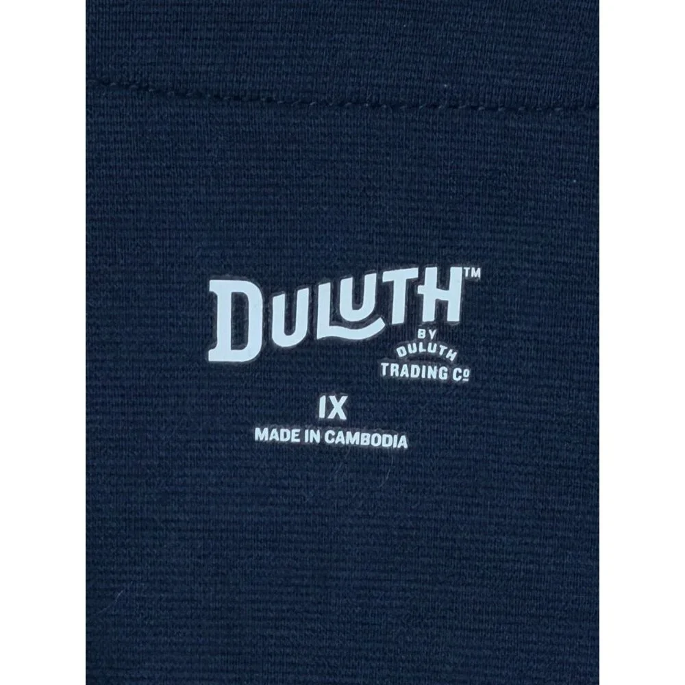 Duluth Trading Co Women’s Navy Ponte Knit Tunic Pockets Size IX - Picture 3 of 11